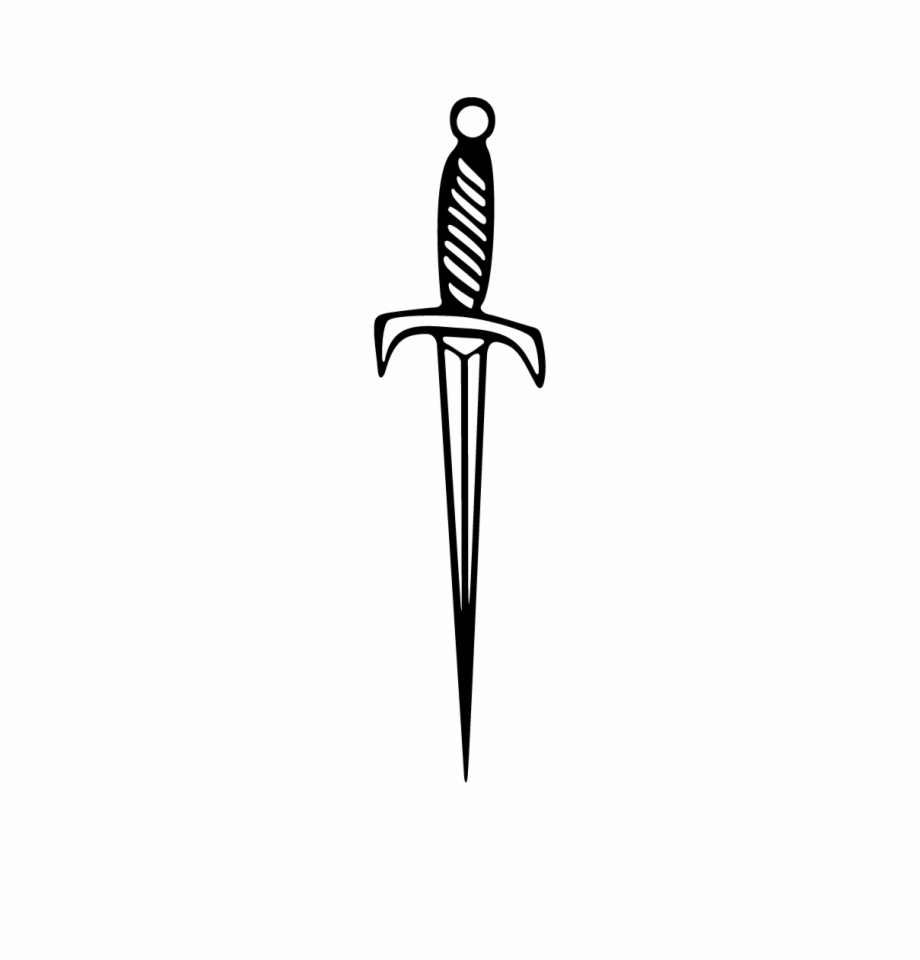Medieval Dagger Decal Style Sword