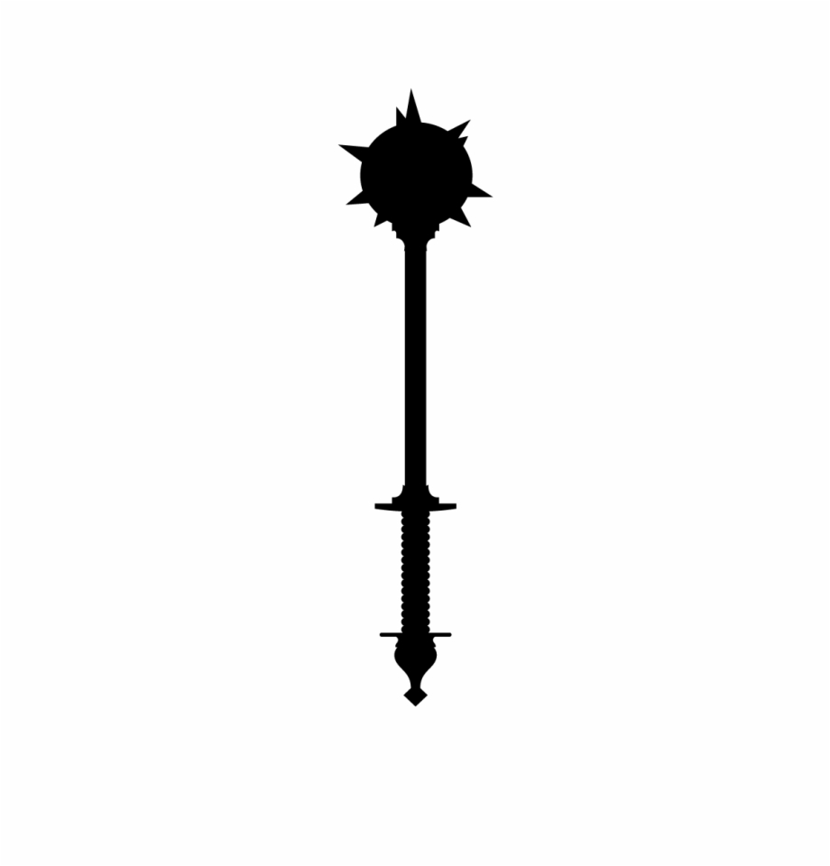 Medieval Flail Decal Style Sunflower