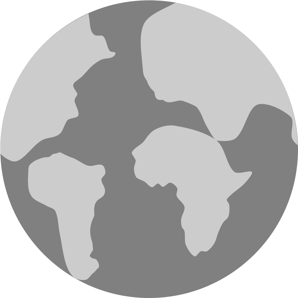 File Simplegray Earth Svg Continents Clipart