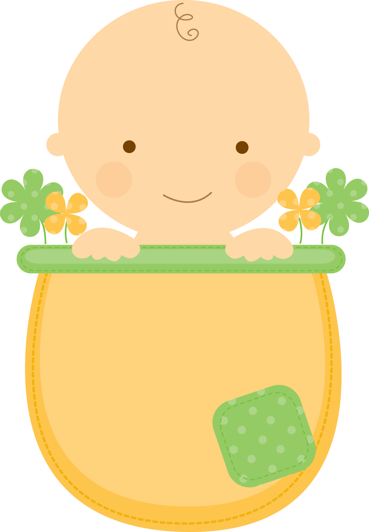 Flowerpot Babies Babyinflowerpot Boy Green Png Minus Cute