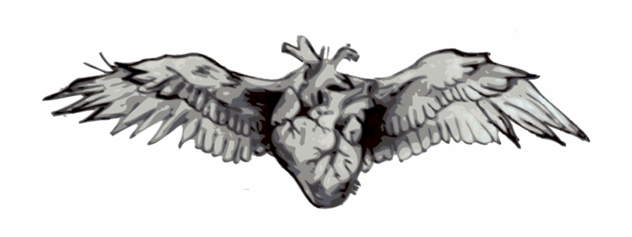 She Had An Anatomical Heart With Wings Tattooed