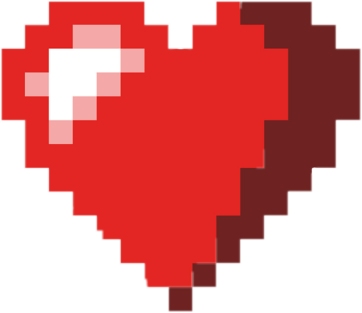 Ftestickers Pixelated Heart Freetoedit Coeur Pixelis