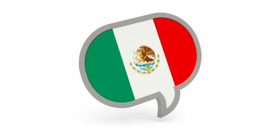 Mexican Flag Speech Bubble