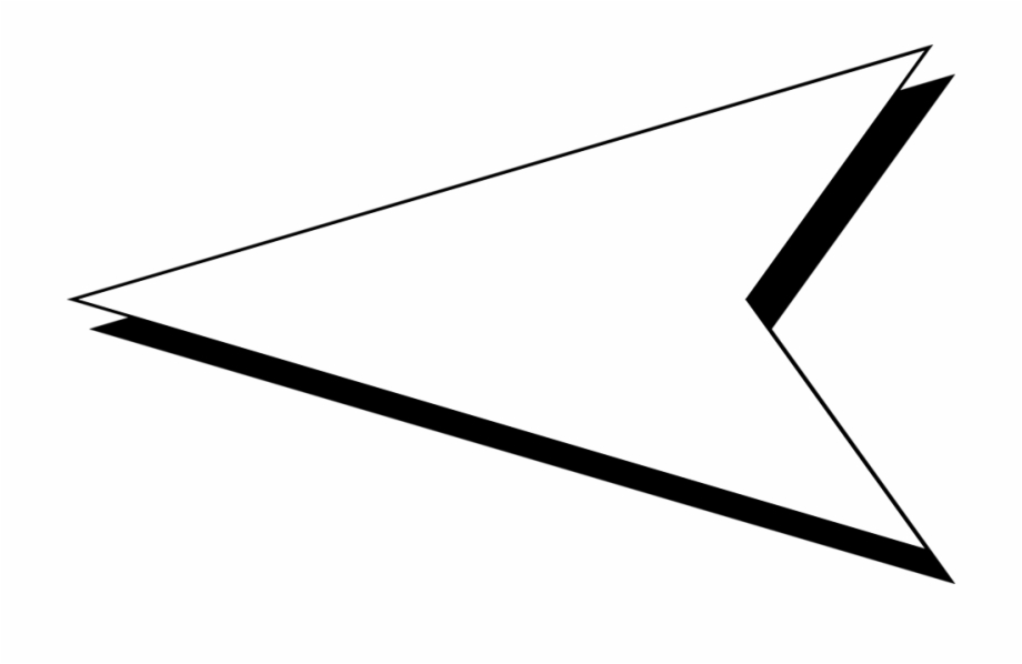 White Arrow Transparent Png Triangle