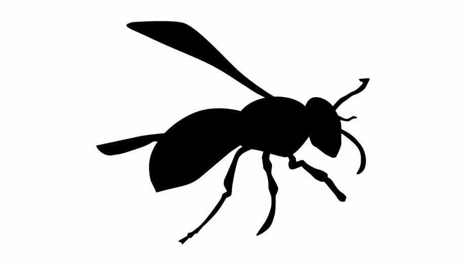 Bee Silhouette Animals Illustration 