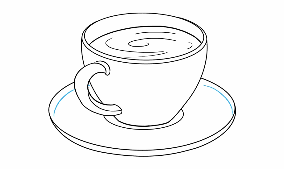 Drawing Coffee Cup Coffee Cup Drawing Easy