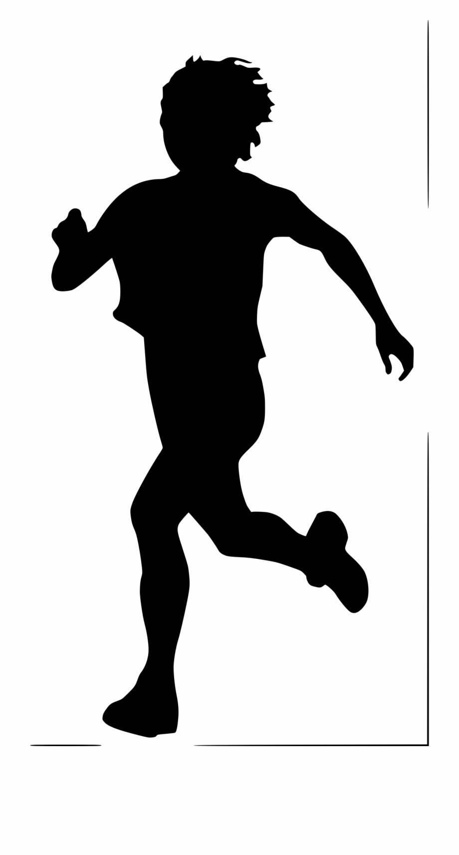 child running silhouette png
