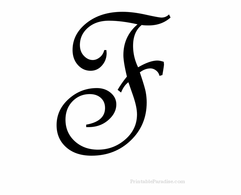 F Letter Png Clipart F In Fancy Writing