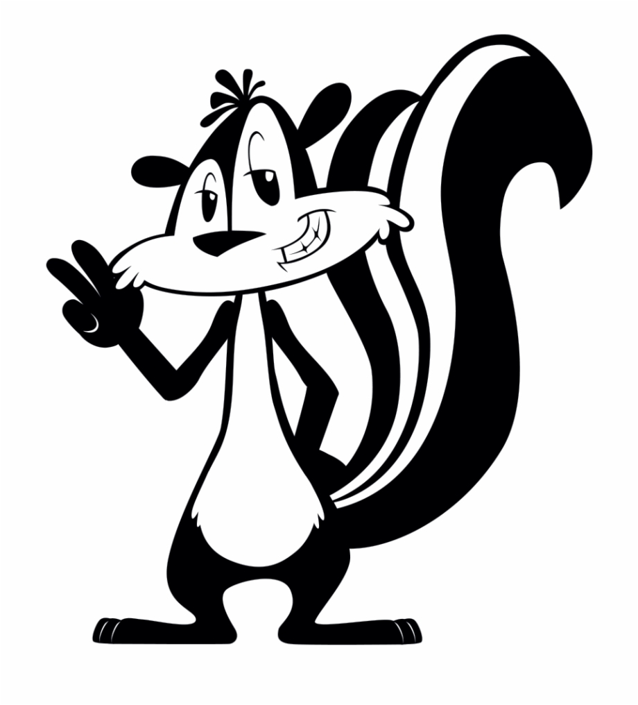 Free Skunk Clipart Black And White, Download Free Skunk Clipart Black ...