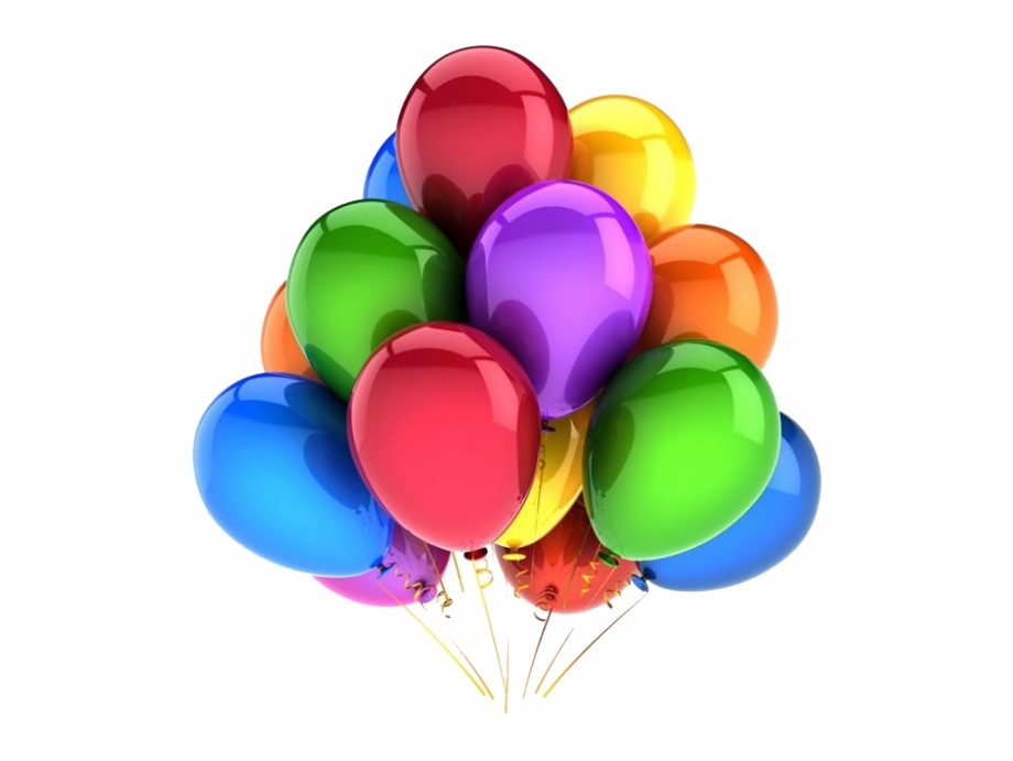 Colorful Png Image Red Blue And Yellow Balloons