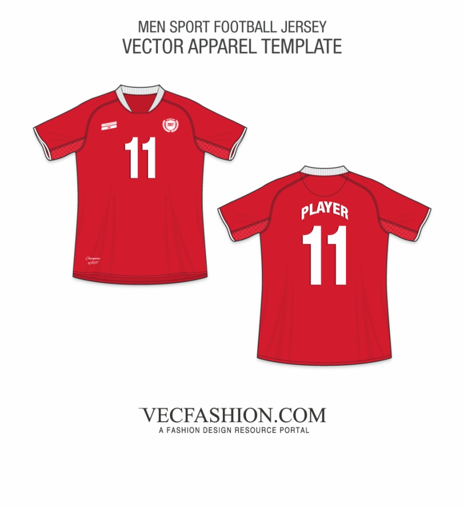 Png Freeuse Men Football Vecfashion Red Football Shirt