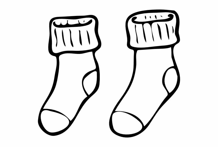 Free Sock Clipart Black And White, Download Free Sock Clipart Black And ...