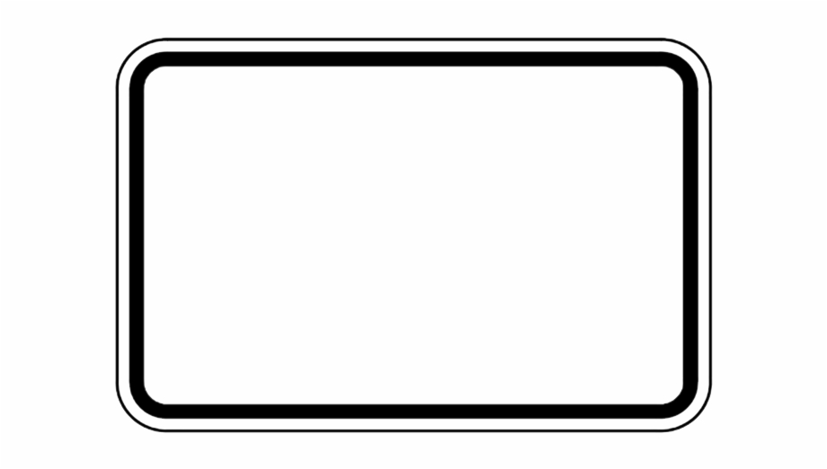 Blank Sign Clip Art Black And White