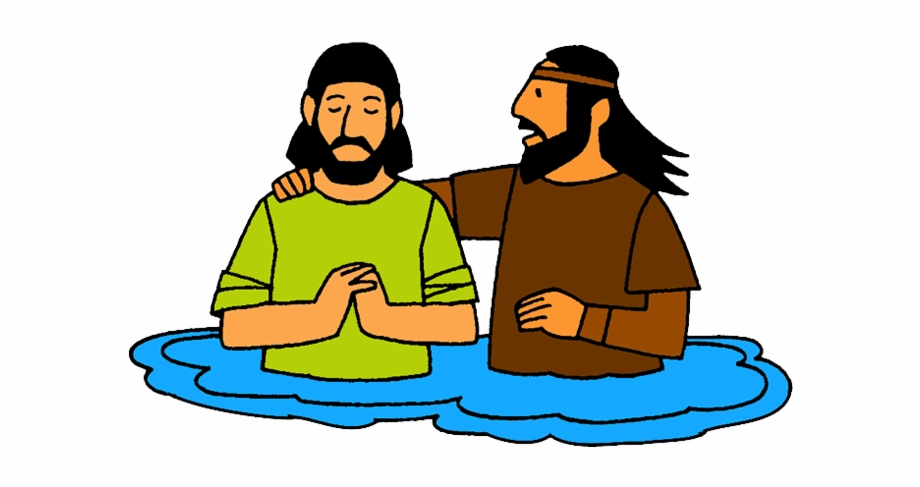 baby jesus being baptised
