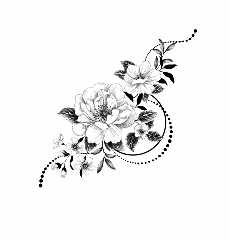 Temporary Tattoo Graphic Flowers Graphic Flower Tattoo