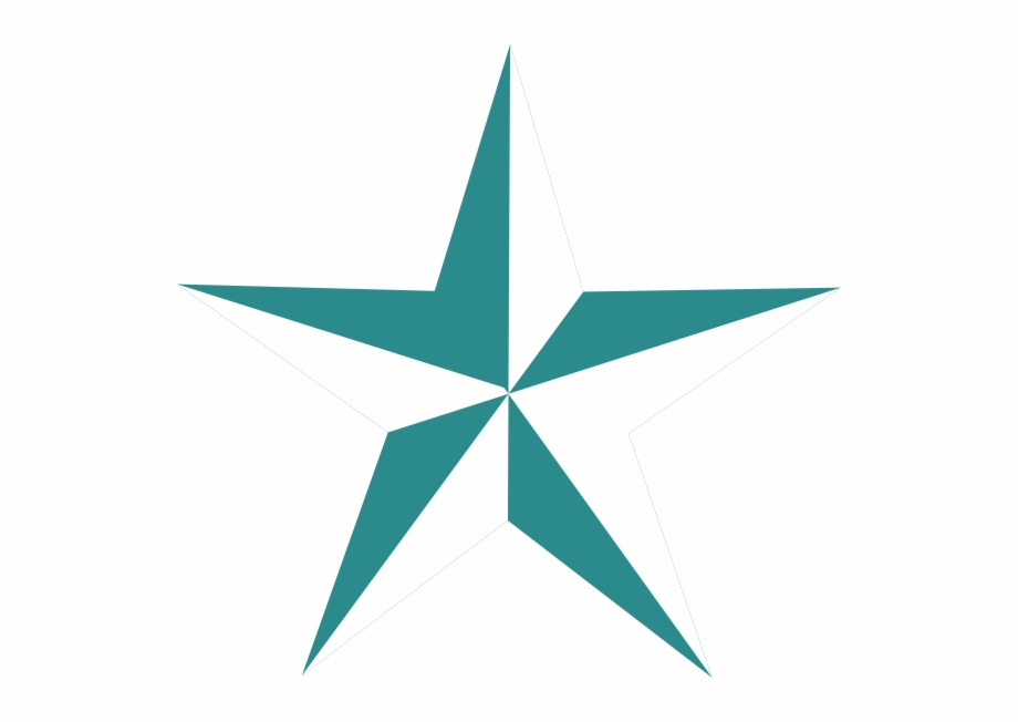 Teal Stars Clipart Texas Star Vector