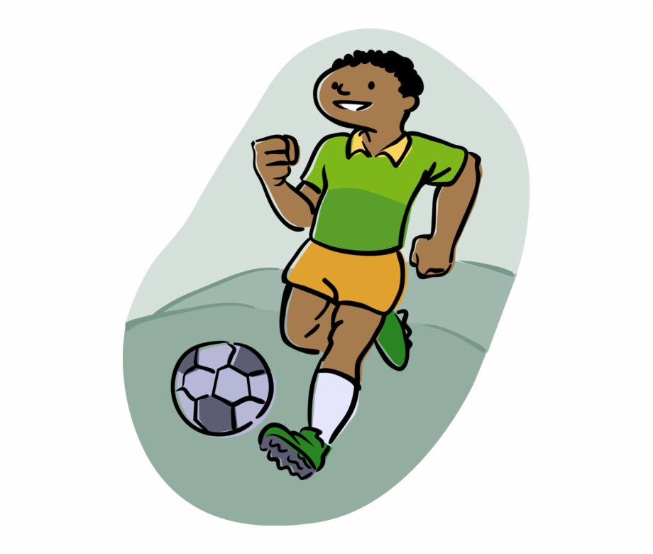 Vector Illustration Of Sport Of Soccer Football Player