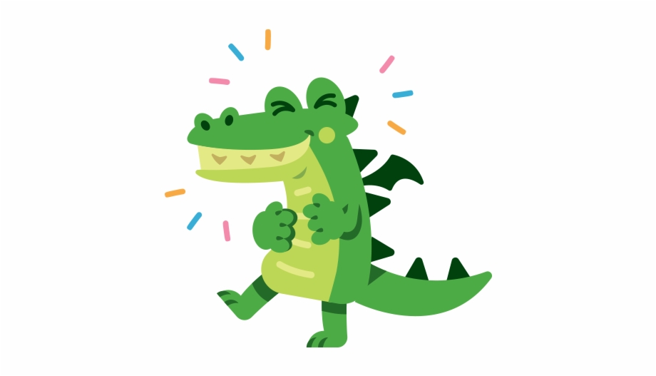Cute Laughing Dragon Laughing Cartoon Alligators Png