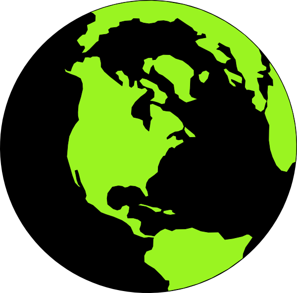 White Wire Globe Png Download Green And Black