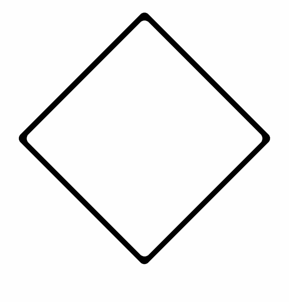 Plain White Sign Triangle
