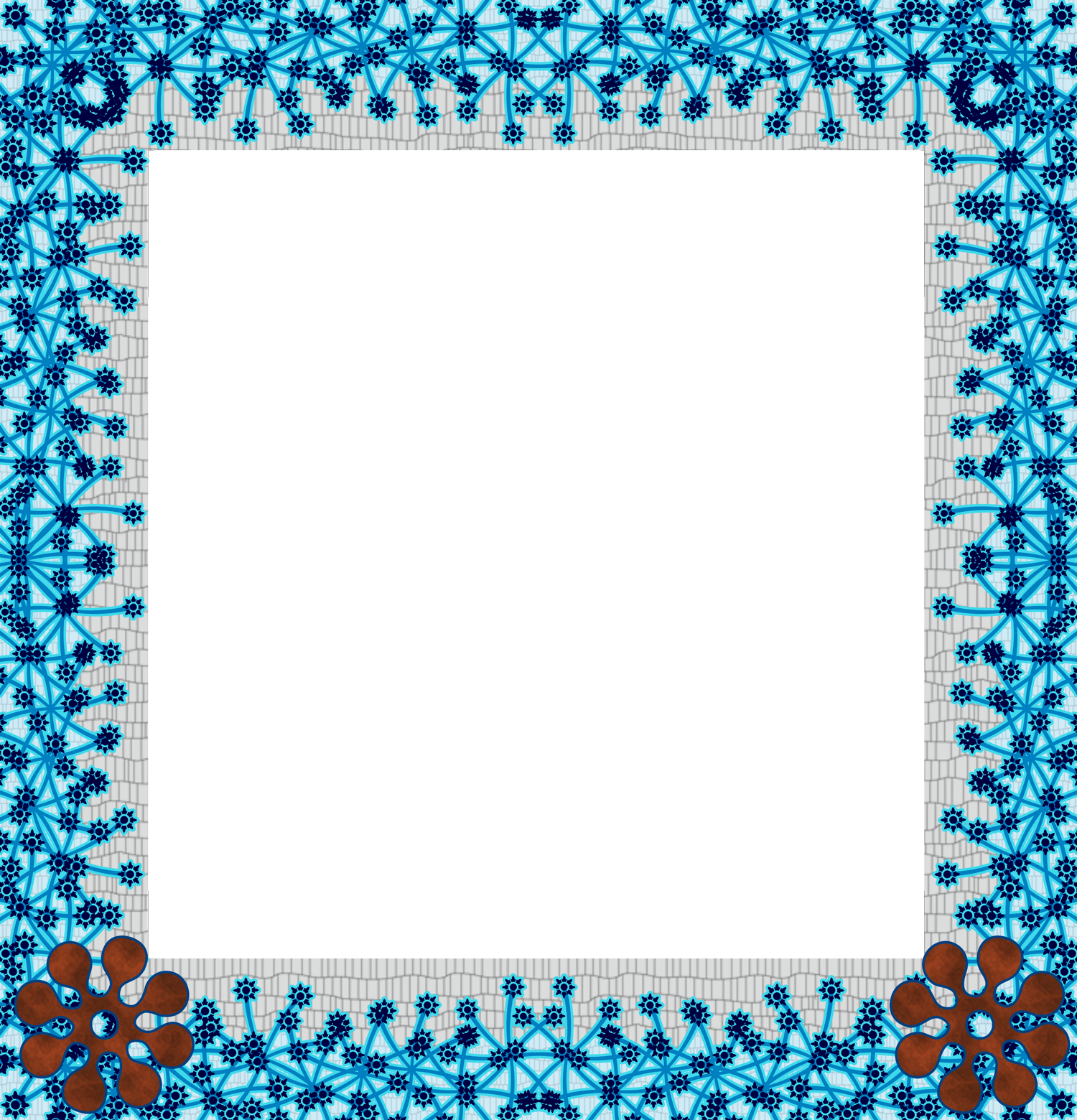 1500 X 1560 Png Frames Hd Transparent Blue