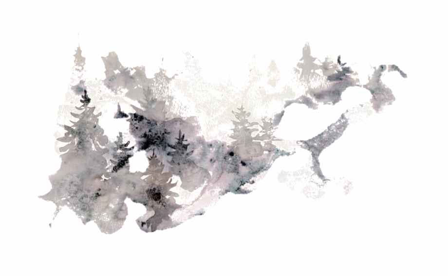 Creative Abstract Painting Transparent Watercolor Snow