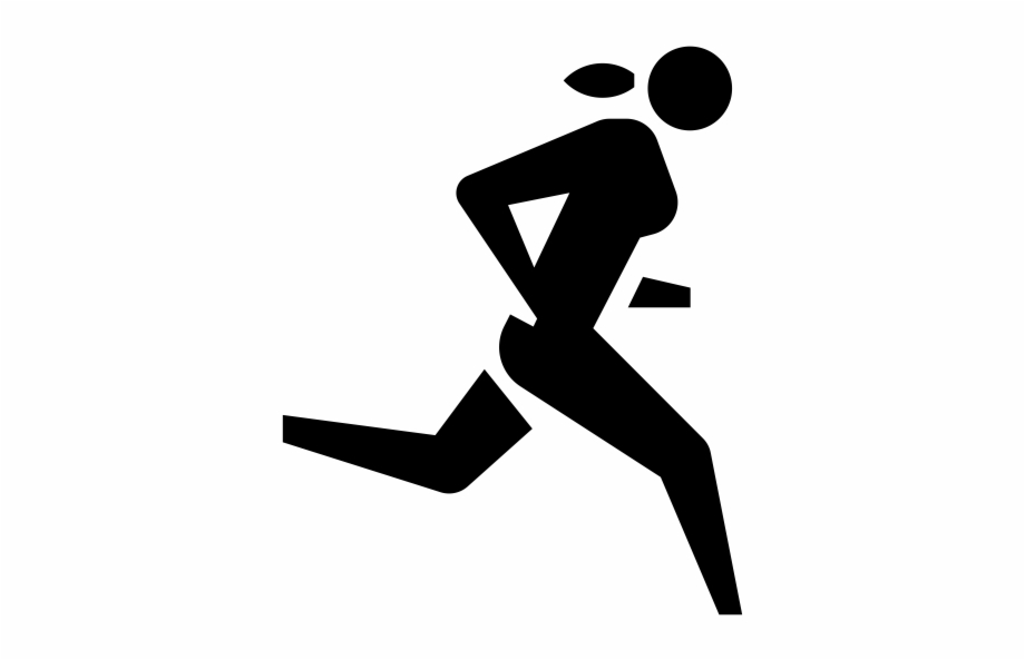 Runner Rubber Stamp Logo Atletismo