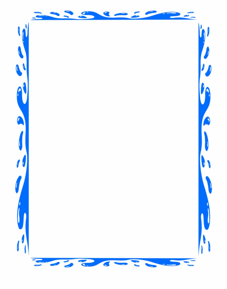 Page Borders Png Water Border Transparent