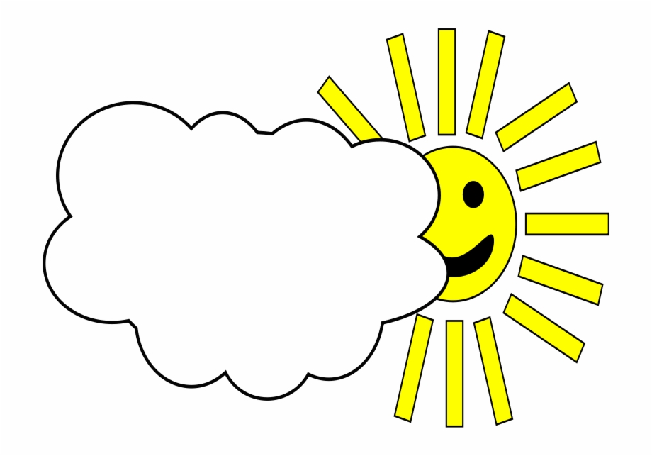 Free Vector Sun Cloudy Weather