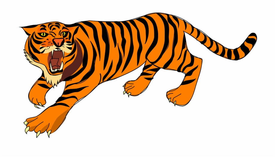 Tiger Angry Defense Stripes Png Image Tiger Clipart