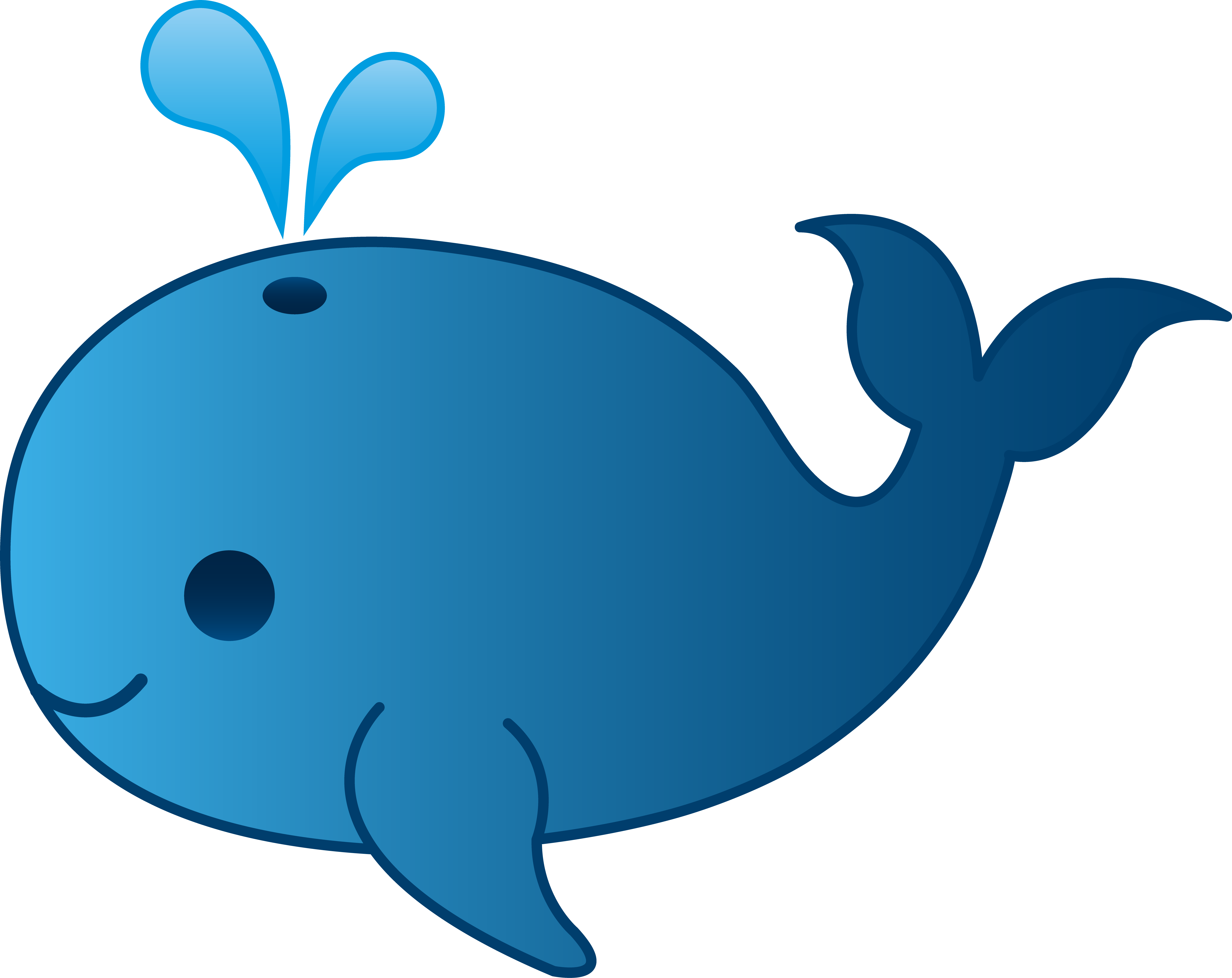 Sperm Whale Clipart Easy Cartoon Clipart Of Whale