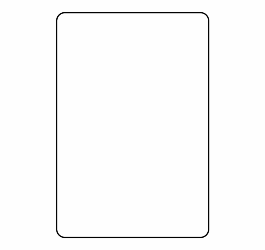 Blank Playing Card Template Parallel