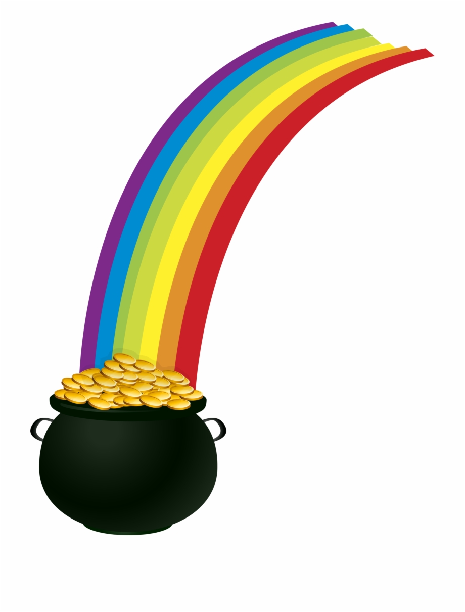 Rainbow Png Pot Of Gold Rainbow Clipart