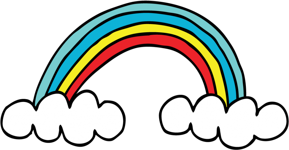 Free Rainbow Clipart Black And White, Download Free Rainbow Clipart ...