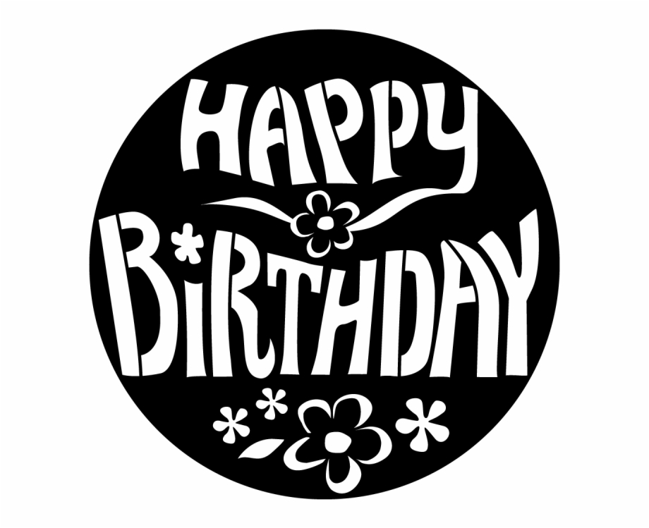 Happy Birthday Clip Art In Black | Images and Photos finder