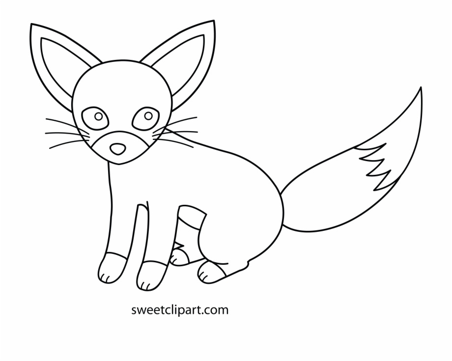 Sweet Clipart Fox Cute Fennec Fox Anime Drawing