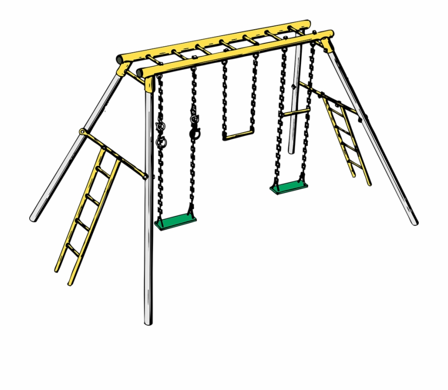 Swing Set Playground Toys Kids Play Fun Childhood