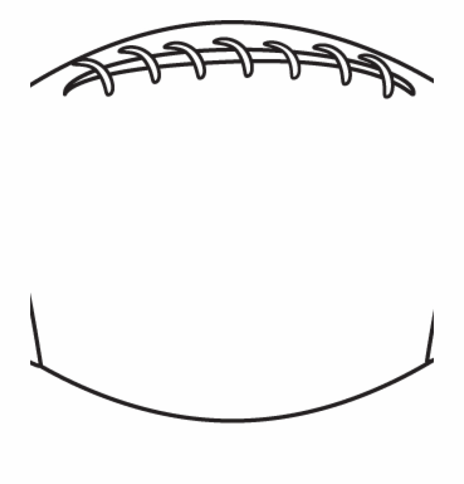 outline football clipart black and white
