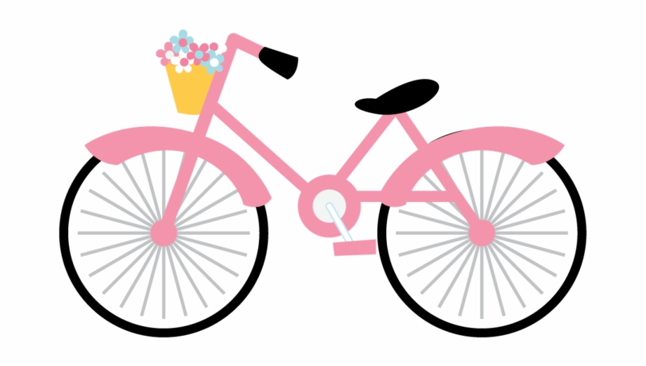 We Love Paris Pink Bicycle Clipart