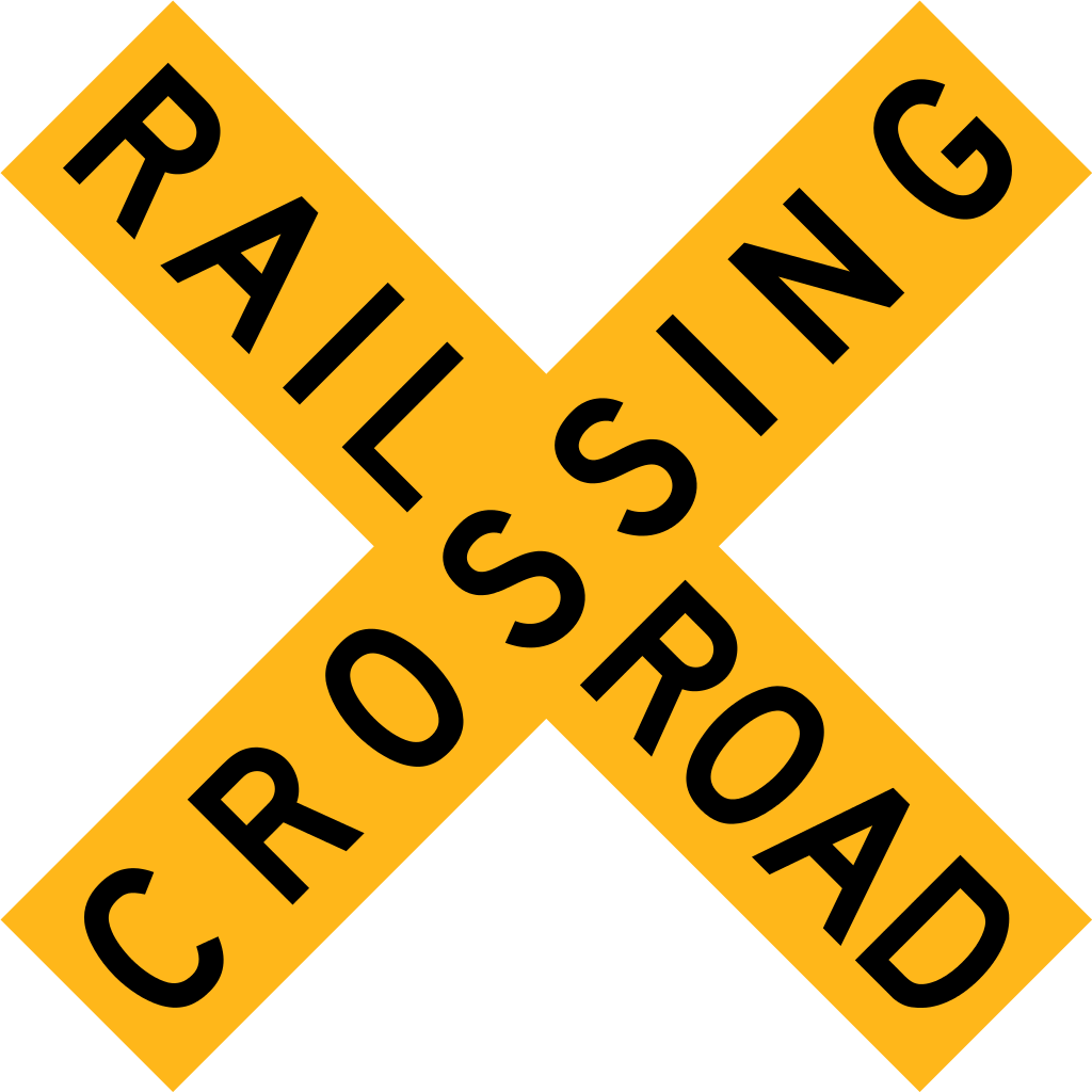 Botswana Road Sign Railroad Road Sign