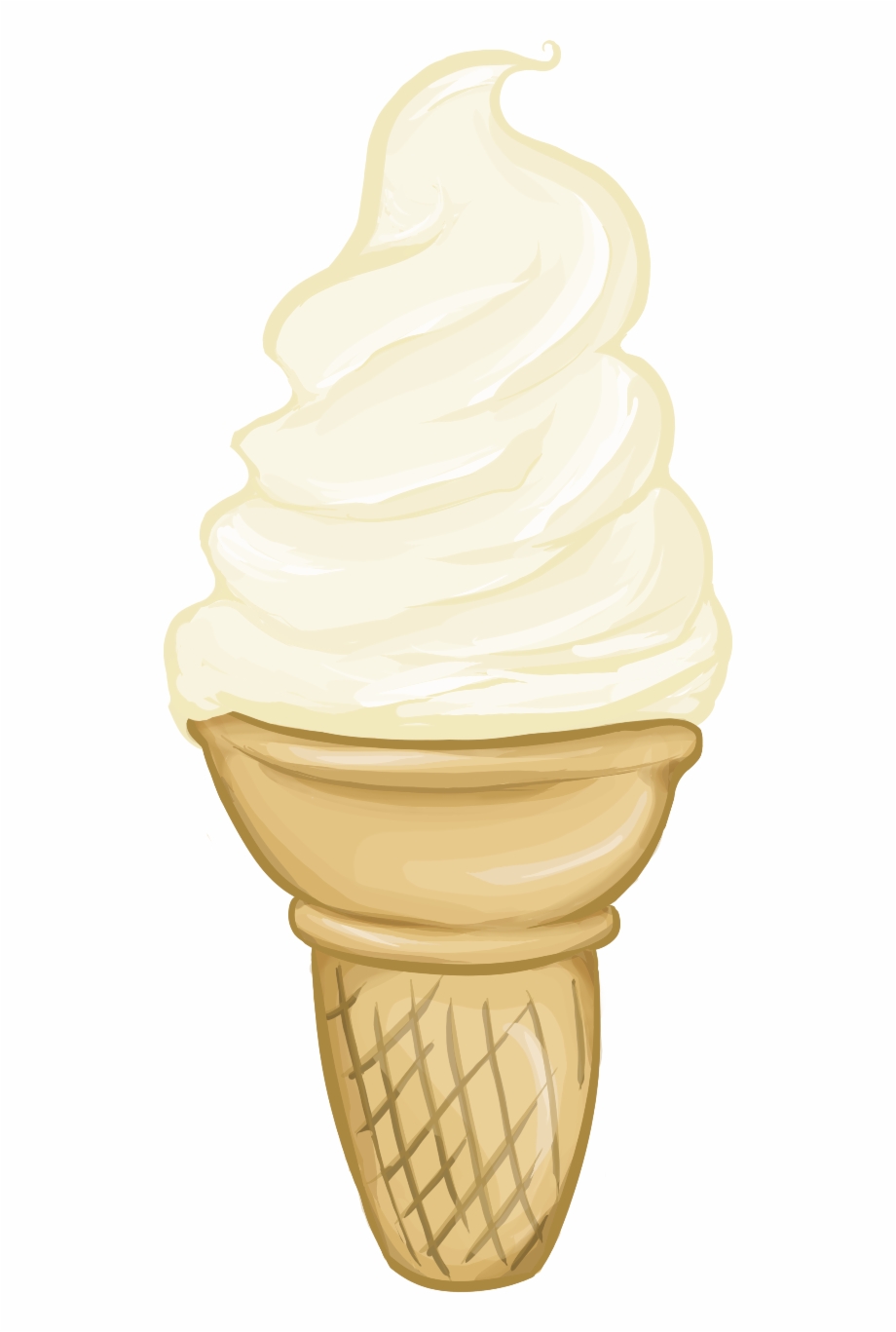 Мороженое верхушка нарисованная