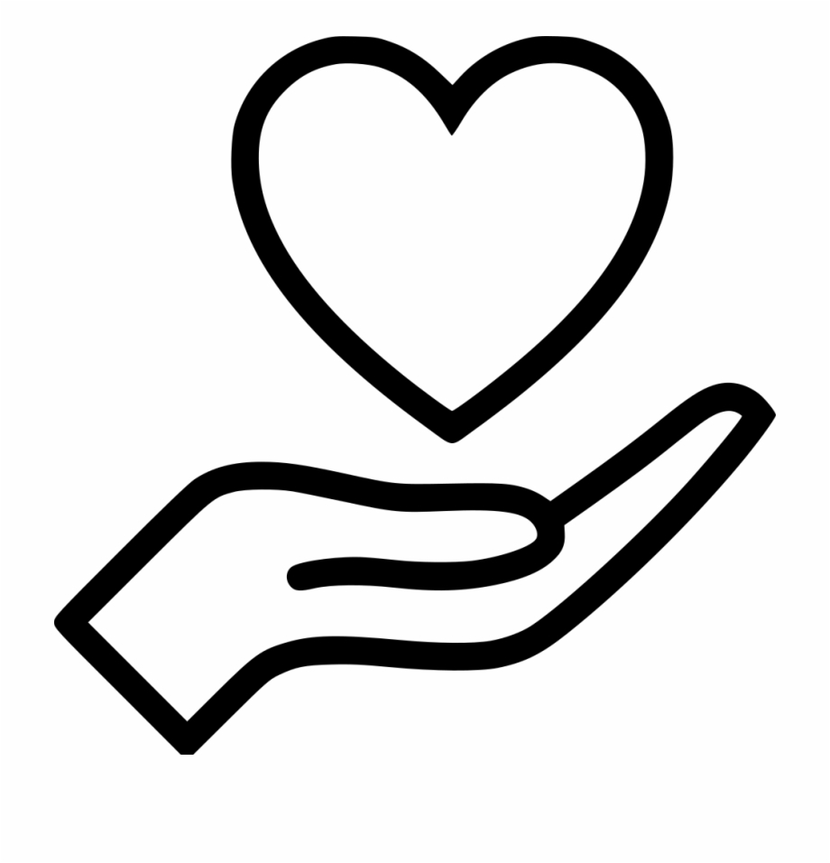Hand Heart Comments Hand With Heart Icon