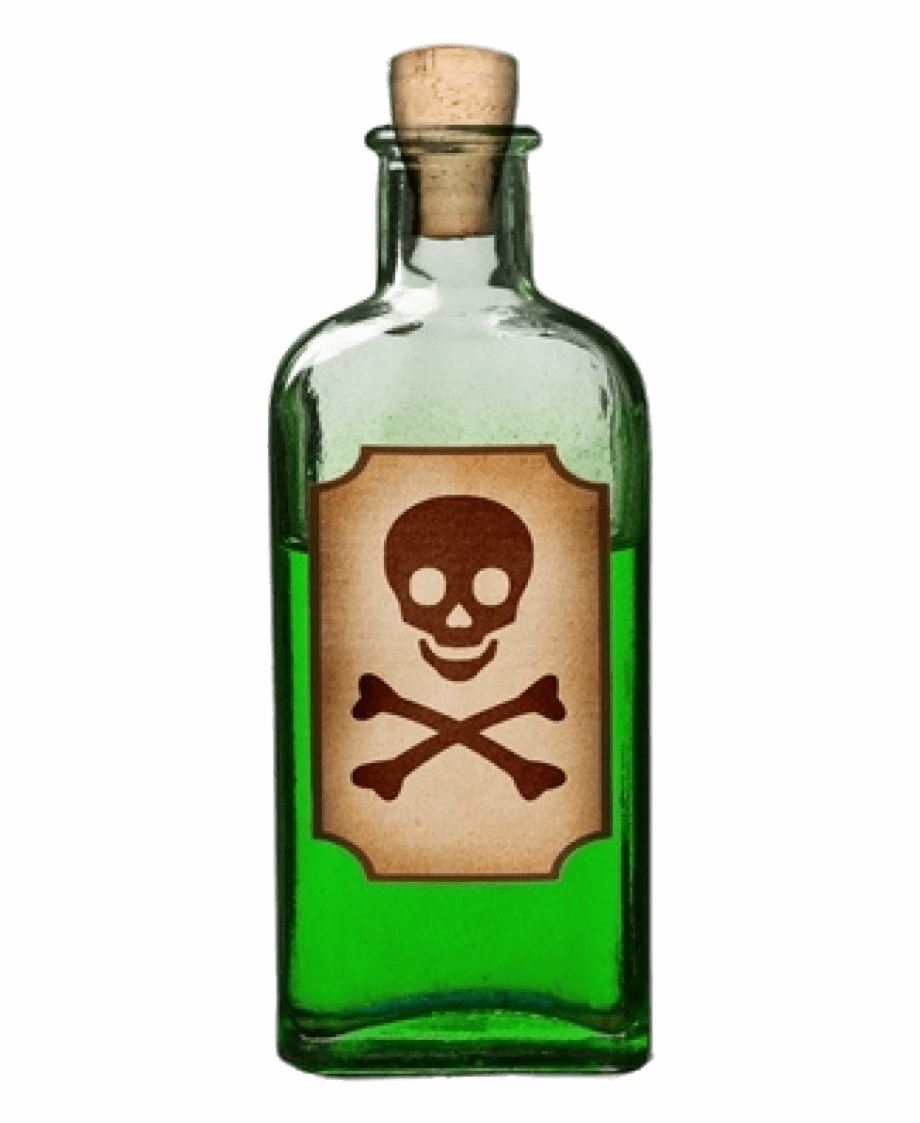 Bottle Of Green Poison Bottle Of Poison Png
