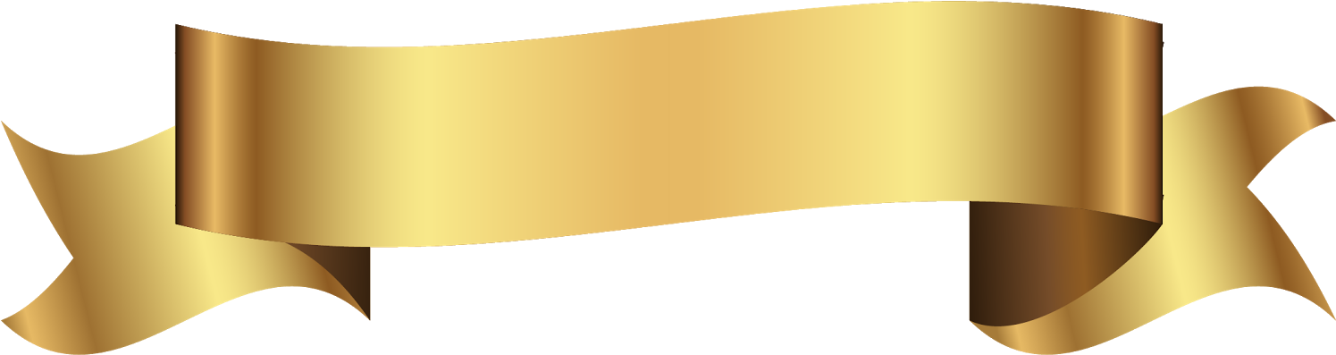 Fita Png Dourada Gold Banner Vector Png