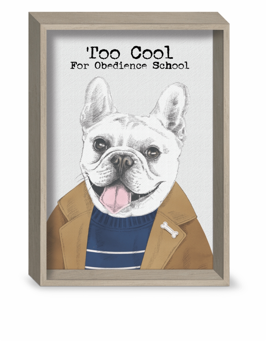 Too Cool Dog Recessed Gallery Art French Bulldog