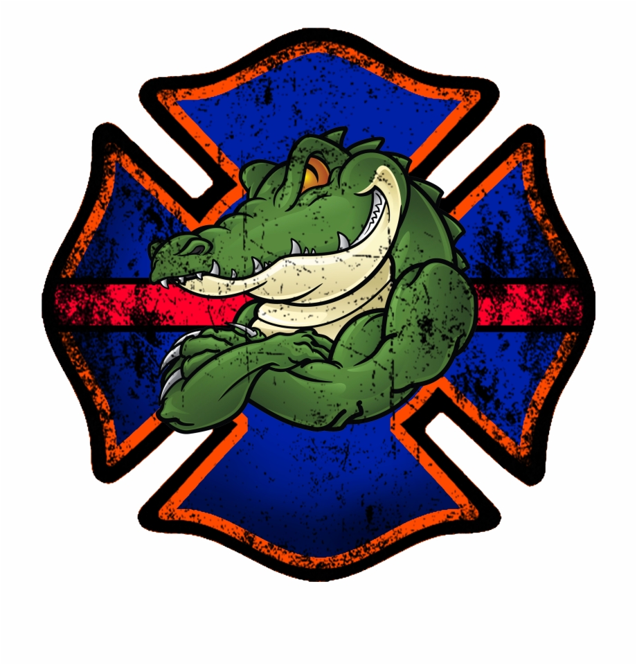 Florida Gator Firefighter Decal Memphis Fire Department Logo