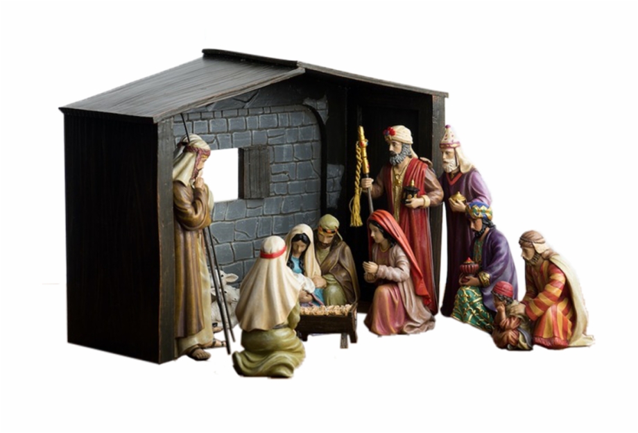 Greg Olsen Christmas Nativity Set Shed