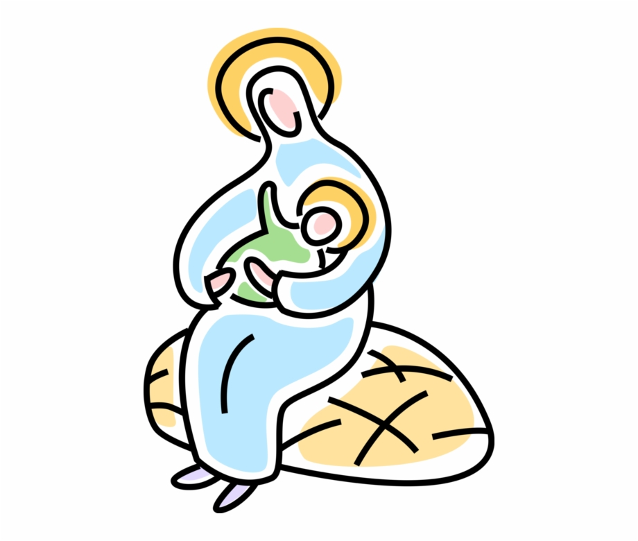 Vector Illustration Of Festive Season Christmas Nativity