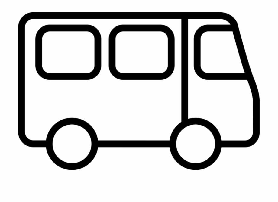 Mini Bus Clip Art Black And White
