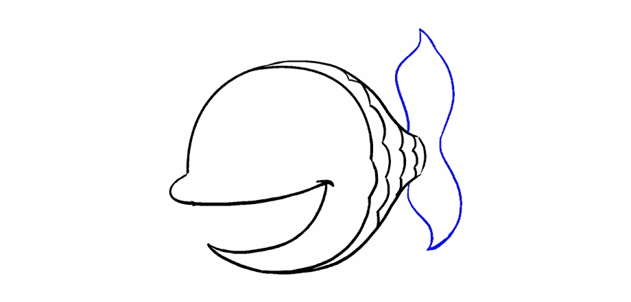 How To Draw Cartoon Fish Line Art